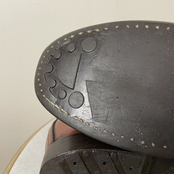 Vtg GOKEY SAUVAGE Brown Leather Chukka Boot Gro-Cord King Ankle Lace Up Men Sz 9 - Picture 13 of 16